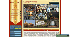 Desktop Screenshot of dham-yatra.com