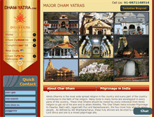 Tablet Screenshot of dham-yatra.com